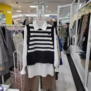 [하프클럽/수스]수스 DP01 우디조끼 S224NBLA02