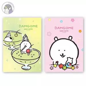 심곡마트 담곰이 그리드 중철노트 모눈노트 캐릭터 메모 공책