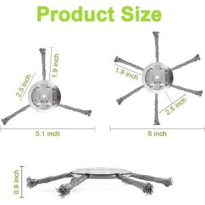 와이어 브러시 커터 트리밍 헤드 6 인치 3/6 블레이드 잔디 깎는 기계 무선 트리머 로터리 잡초 용 교체