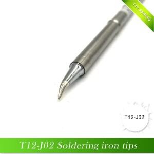 QUICKO T12-J02 FX-951 용접 철 스테이션, 짧은 벤드 팁 24V 75w 20000 솔더링 조인트 용 1pc 전자 납땜