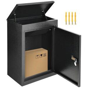 YITAHOME 벽걸이 외부용 우편함, 19.7x13.4x8.7인치 잠금식 대용량 집, 사무실, 학교에서 소포와 우편물을 수거할 수 있는 외부 택배함