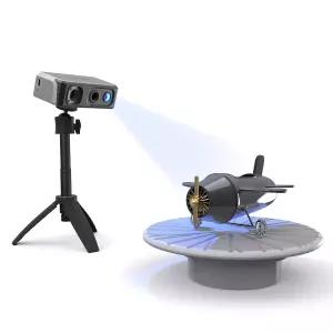 3D 프린터용 Makerpro 휴대용 스캐너 0.02mm 고정밀 정밀도 흔들림 방지 렌즈를 사용한 10FPS 스캐닝