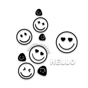 포인트 시트지 꾸미기 업소용 홍보 스티커 매장용 벽지 벽 인테리어 대형스티커 데코 스마일 벽스티커