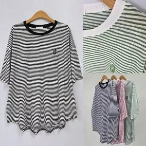 [하프클럽/아이우먼]위쉬몰 OL 쫀쫀넥SAT단가라반팔티(U303H603) 빅사이즈