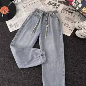 남자 가을 빈티지 봄 워싱 청바지 배기바지 무바지 할아버지 통 작은 패피3