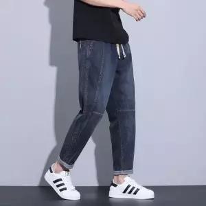 팬츠 남성 봄가을 배기핏 허리밴딩 청바지 데님팬츠 패피3