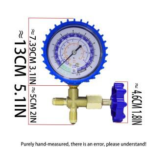 어댑터가 있는 호스가 R12/R22/R134/R502용 에어컨 냉매 압력 게이지 서비스 키트