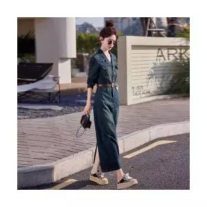 원피스 스커트 치마 청 가을 빈티지 긴팔 유니크 길이 여성원피스 예쁜 ADOR3