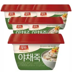 동원 양반 야채죽 287.5g 6개