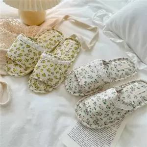 [UBA]레이스 플라워 실내화 거실화 층간소음방지 쿠션 슬리퍼