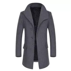 남자 하프 코트 모직 트렌치 겨울 울 원픽5