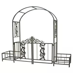 정원 아치 대문 게이트 주택 휀스 지지대 울타리 넝쿨 장미전원주택 펜스 터널