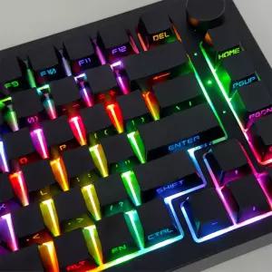 스마일준 알록달록 일러스트 키캡 풀배열 텐키리스 PBT 키캡 키보드 꾸미기 XDA 영문