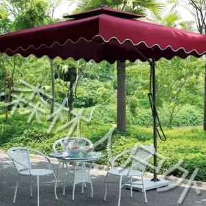 대형파라솔 테라스 사각 옥상 야자 비치 횡단보도