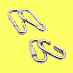 스텐 퀵링크 강철 잠금 등산고리 카라비너 연결고리