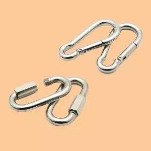 스텐비너 잠금 카라비너 등산용품 배낭 고리