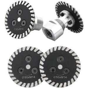 그라인더날 30 40 50mm 조각 다이아몬드 블레이드 M14 스레드 RemovabIe FIange 커팅 디스크 화강암 대리석 석재 절단 도구