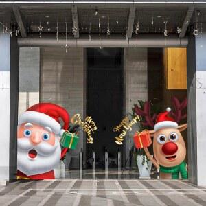 크리스마스스티커 겨울 대형 크리스마스시트지 카페