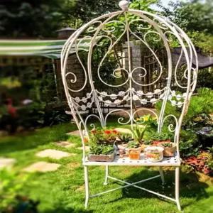 야외 철제 의자 벤치 휴식 발코니 엔틱 가든 정원 카페 마당 썬베드 야외용