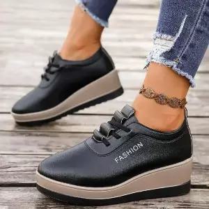 여사친 가을 작은 구두 낮은 단화 빅사이즈 플랫 굽 슈즈 웨지 수출 admr3