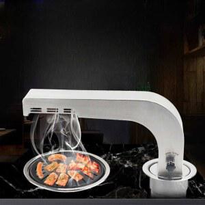 엘보 배연관 그릴 환풍 고기 배기관 식당 테이블 실버 배풍 코브라 환기 자바라 업소용 하향식