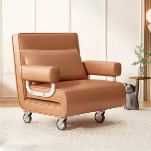 리클라이너 소파 1인용 이동식 바퀴 접는 소파베드