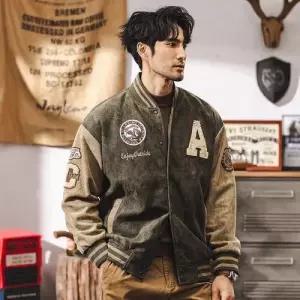 남사친 빈티지 캐주얼 센스있는 패딩 점퍼 세무 야구 봄가을 두툼한 보온 메일라드 자켓 MODU3