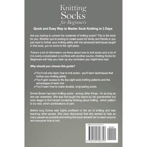 초보자용 뜨개질 빠르고 양말 화이트 블랙 색상의 양말 뜨개질을 패턴 쉽게 만에 3일 마스터하는 방법