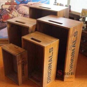 공간박스 소형 원목함 원목 우드 조립식