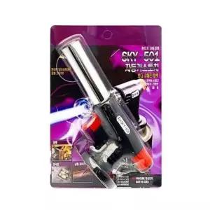 국산 원터치 자동점화 가스토치 캠핑 가정용 바베큐 점화 토치