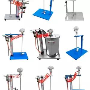 에어 교반기 공압 액체 믹서 IBC탱크 도료 수동리프트