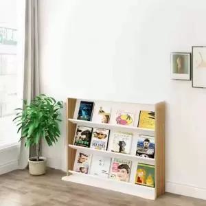 매거진 진열장 6단 서재 얇은 서점 사무실 책장 전면