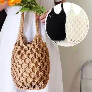 썸머 데일리 네트 비치백 숄더백 그물백 이중가방 여름 여행용 가방