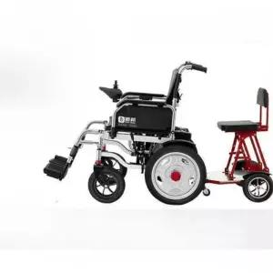 전동 휠체어 뒷자석 뒷좌석 트롤리 보조 사륜 탑승대