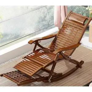 발받침흔들의자 대나무 접이식 스윙 지압 안락 여름
