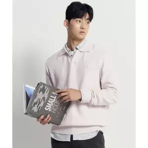 빈폴 멘 BC5X51C630 베럴비 오픈 칼라넥 니트 보리