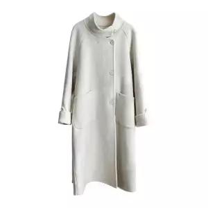 여성 미디 울 트렌디 코트 겨 리버시블 모피 아이템 롤업 차이나카라 루즈핏 HT4