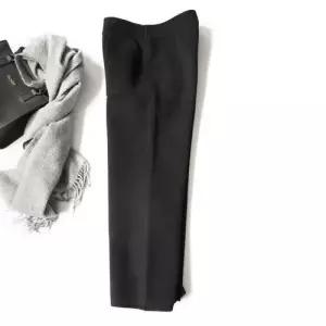 바지 여성용 모직 캐주얼팬츠 추동 따뜻한 양면 와이드 9부 원템3