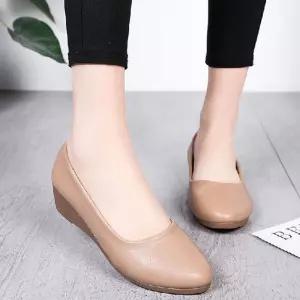 여성 발편한 웨지힐 단화 구두 스틸레토 데일리 슈즈 GXr6+3LoM