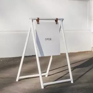 철제입간판 걸이형 입구간판 배너 심플 클립형 접이식