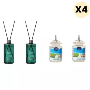 양키캔들 디퓨저 2개 + 에어프레셔너 2개 선물 X4세트 BNS