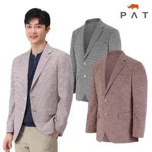 [PAT 남성] 체크 패턴 테일러드 린넨 자켓_1K31201