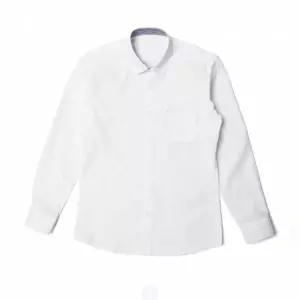 남성 슬림핏 화이트 오피스 셔츠 DMG-SHA-Q4530805