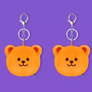 위글위글 말랑이 키링 스트레스 볼 곰 인형 선물 X2개 BNS