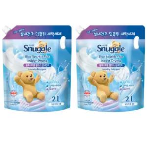 스너글 세탁 세제 리필 블루스파클 딥클린 2L X2개 BNS
