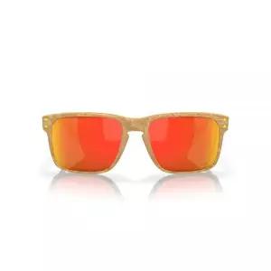 Oakley 남성용 Oo9244 Holbrook 로우 브릿지 핏 편광 직사각형 선글라스, 매트 스톤 데저트 탠/프리즘 루비