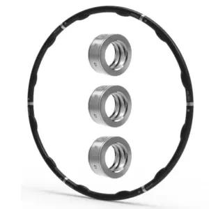 비핏 훌라후프 뱃살 복부 마사지 지압 복근 실버 3링 BNS