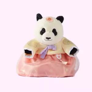 에버랜드 굿즈 후이바오 판다 인형 한복 설날 선물 BNS