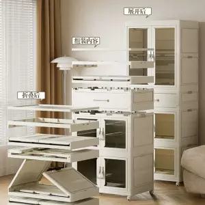 투명 접이식 다용도 수납함 가능 레이어드 수건 장난감 폴딩박스