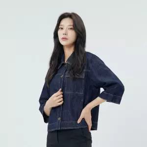 [PAT 여성] 프리미엄 린넨 7부 데님자켓_1J41210